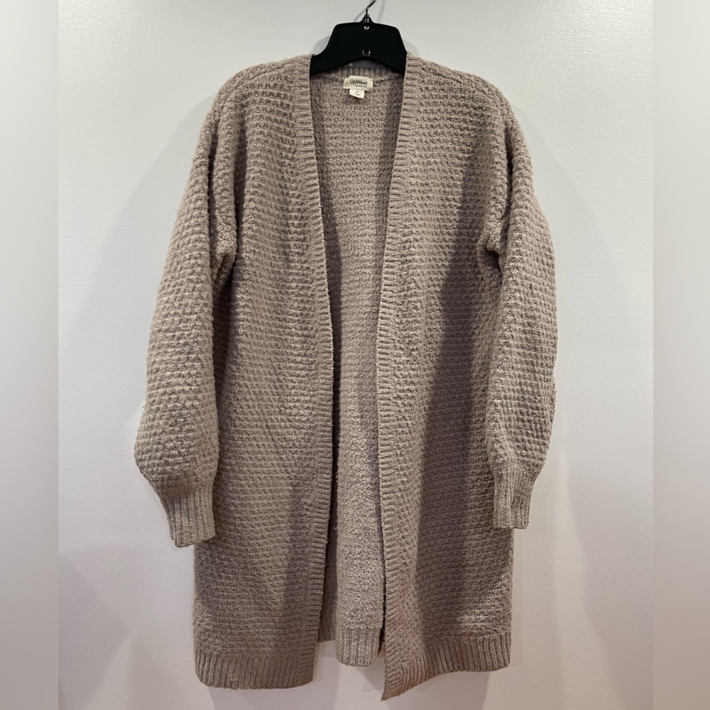 UpWest open long cardi sz S